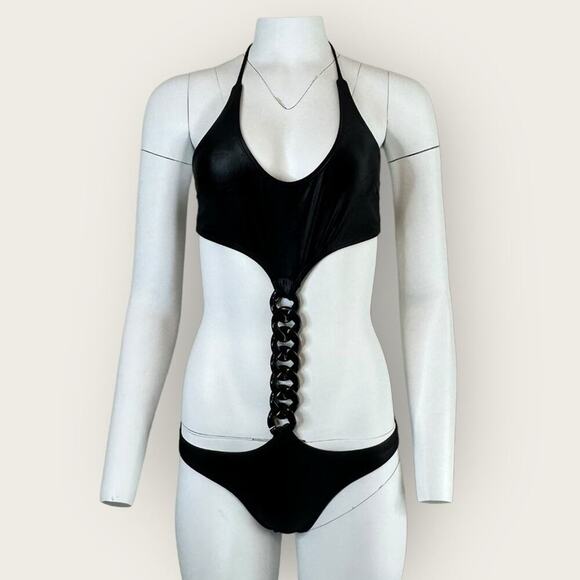Preowned | Le Doux | Punk Swimsuit | Black | Small - Picture 2 of 16